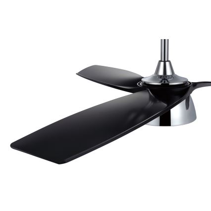 Lucci air 513072 - Ventilatore da soffitto dimmerabile a LED BRONX LED/18W/230V 3000/4000/6000K nero/cromo lucido + telecomando