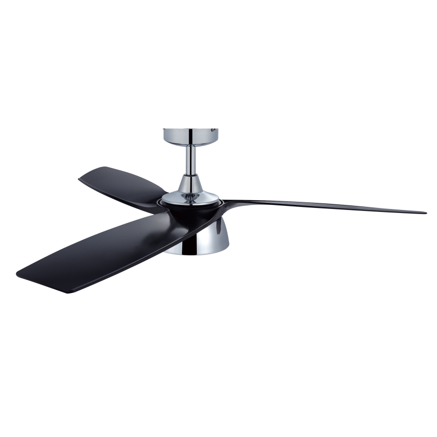 Lucci air 513072 - Ventilatore da soffitto dimmerabile a LED BRONX LED/18W/230V 3000/4000/6000K nero/cromo lucido + telecomando