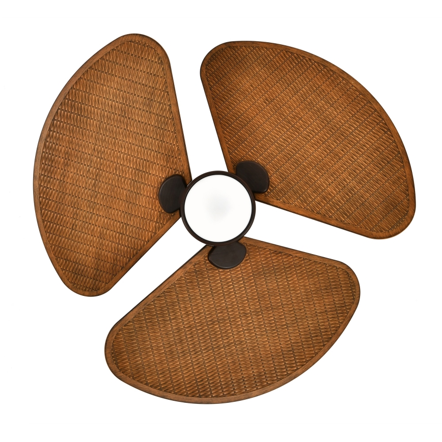 Lucci Air 51325649 - LED-dimmbarer Deckenventilator SABLE 1xGX53/12W/230V 3000/4000/5000K Ø 91,5 cm Braun + Fernbedienung