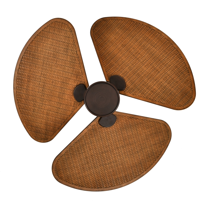 Lucci Air 51325649 - LED-dimmbarer Deckenventilator SABLE 1xGX53/12W/230V 3000/4000/5000K Ø 91,5 cm Braun + Fernbedienung