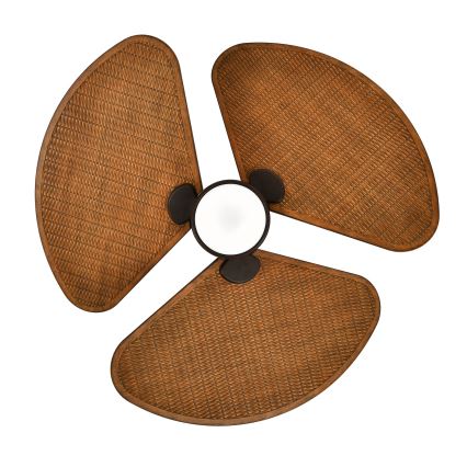 Lucci Air 51325649 - Ventilatore da soffitto LED dimmerabile SABLE 1xGX53/12W/230V 3000/4000/5000K Ø 91,5 cm marrone + telecomando
