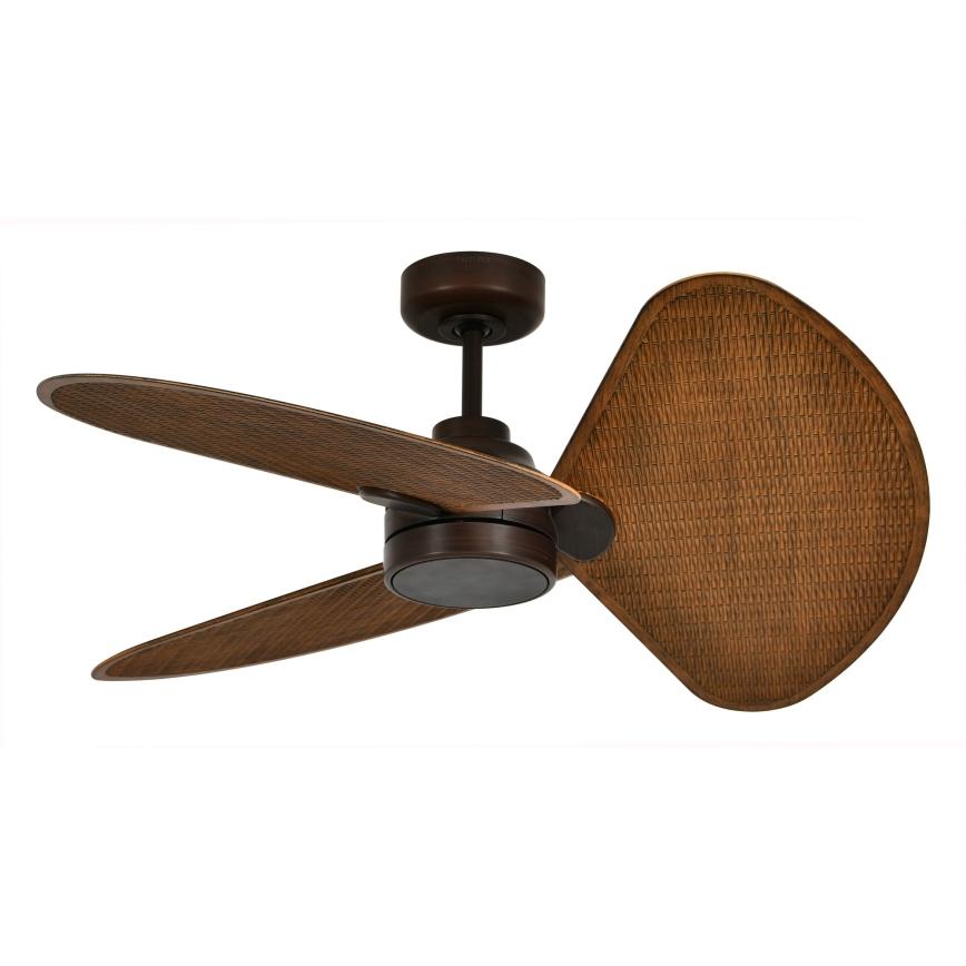 Lucci Air 51325649 - Ventilatore da soffitto LED dimmerabile SABLE 1xGX53/12W/230V 3000/4000/5000K Ø 91,5 cm marrone + telecomando