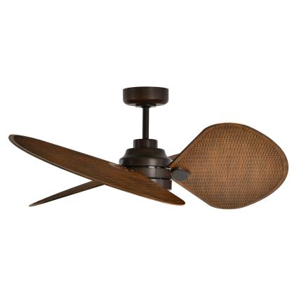 Lucci Air 51325649 - Ventilatore da soffitto LED dimmerabile SABLE 1xGX53/12W/230V 3000/4000/5000K Ø 91,5 cm marrone + telecomando