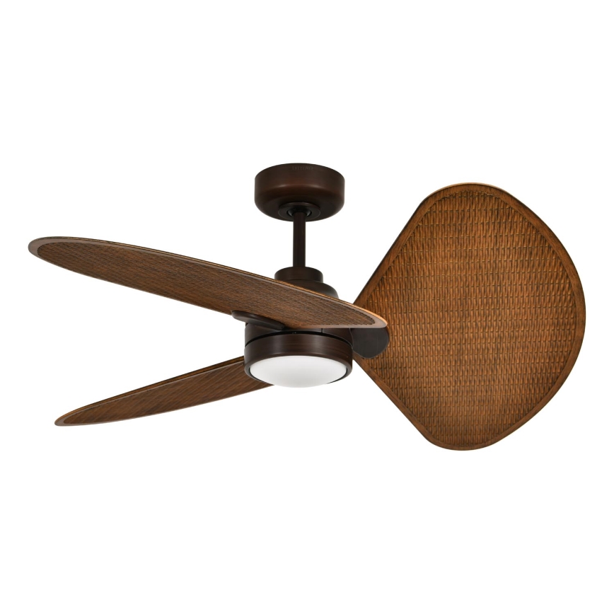 Lucci Air 51325649 - Ventilatore da soffitto LED dimmerabile SABLE 1xGX53/12W/230V 3000/4000/5000K Ø 91,5 cm marrone + telecomando