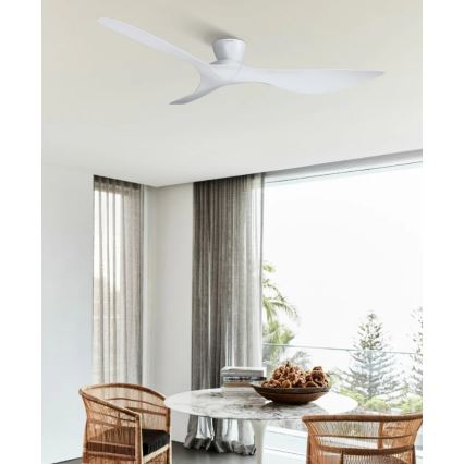 Lucci Air 514030 - Ventilateur de plafond KOTARA Ø 137 cm, blanc, avec télécommande