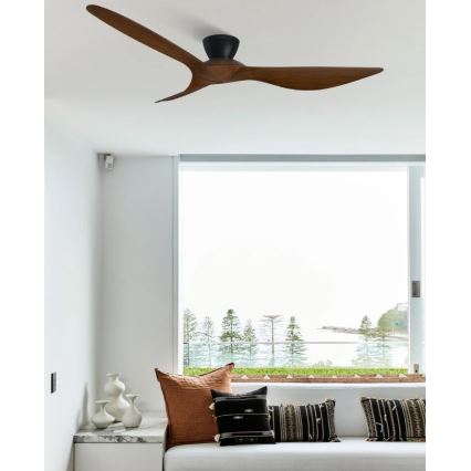 Lucci Air 514032 - Ventilatore da soffitto KOTARA Ø 137 cm marrone/nero + telecomando