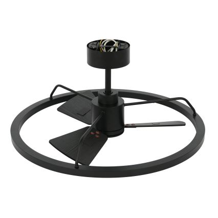 Lucci Air 516124 - Ventilateur de plafond à intensité variable CESSNA LED/36W/230V 3000/4000/5000K noir + télécommande