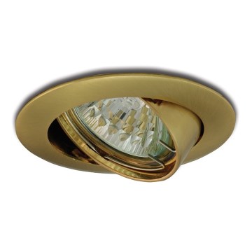 Luce da incasso inclinabile 1xGU5,3/50W/12V oro