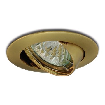 Luce da incasso inclinabile 1xGU5,3/50W/12V oro