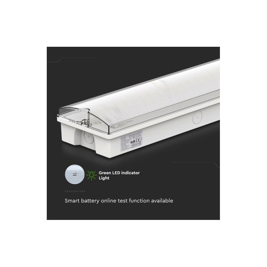 Luce di emergenza a LED EMERGENCY EXIT LED/3W/230V 6400K IP65