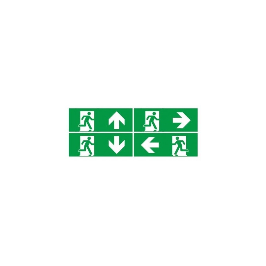 Luce di emergenza a LED con un normale test di funzionalità EMERGENCY EXIT LED/3W/230V 6400K IP65