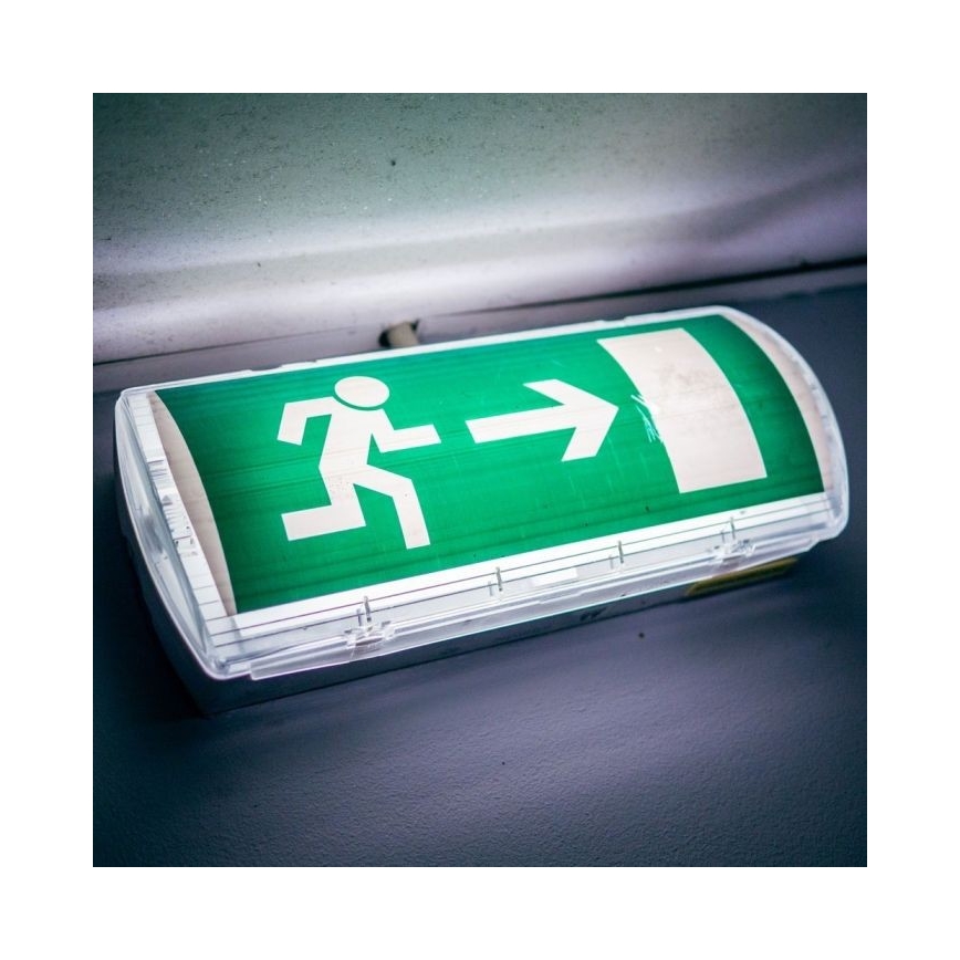Luce di emergenza a LED EMERGENCY EXIT LED/3W/230V IP65 6000K 1200mAh