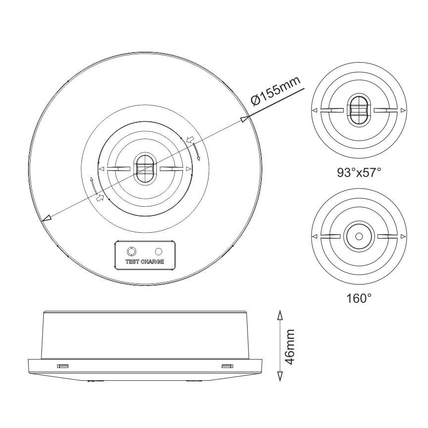 Luce di emergenza a LED LED/2W/230V IP65 6000K