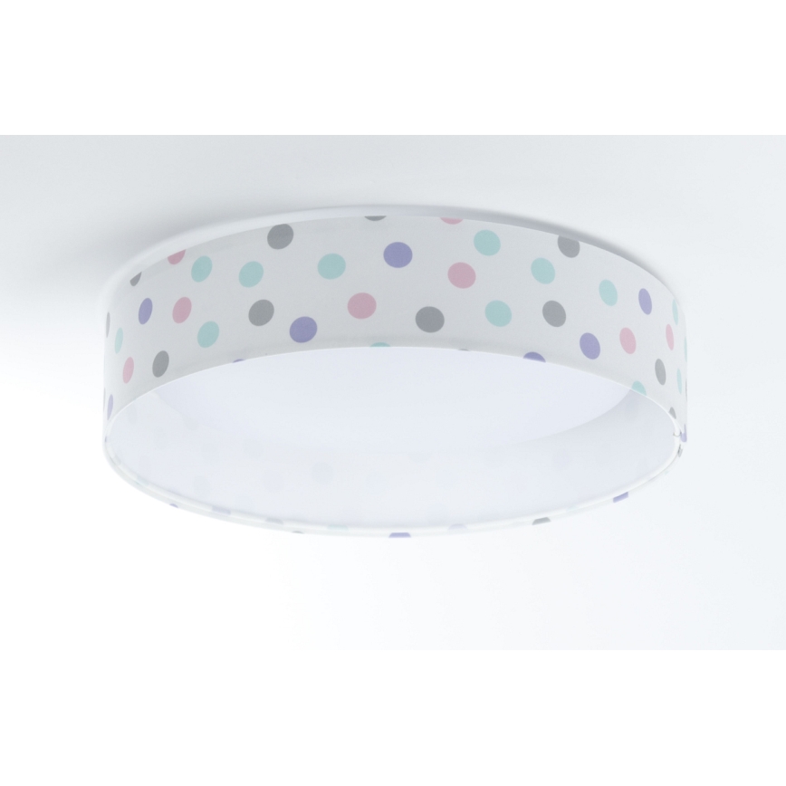 Plafoniera LED dimmerabile SMART GALAXY KIDS LED/24W/230V 3000-6500K punti colorati + telecomando