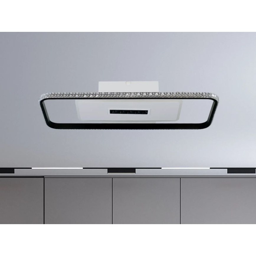 Plafoniera LED dimmerabile LED/75W/230V 3000-6500K bianco/nero + telecomando