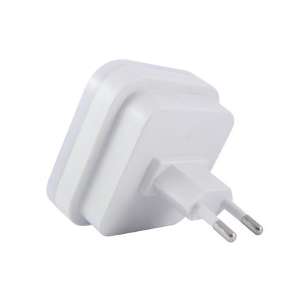 Luce notturna LED con sensore, 0,5 W, 230 V, bianca