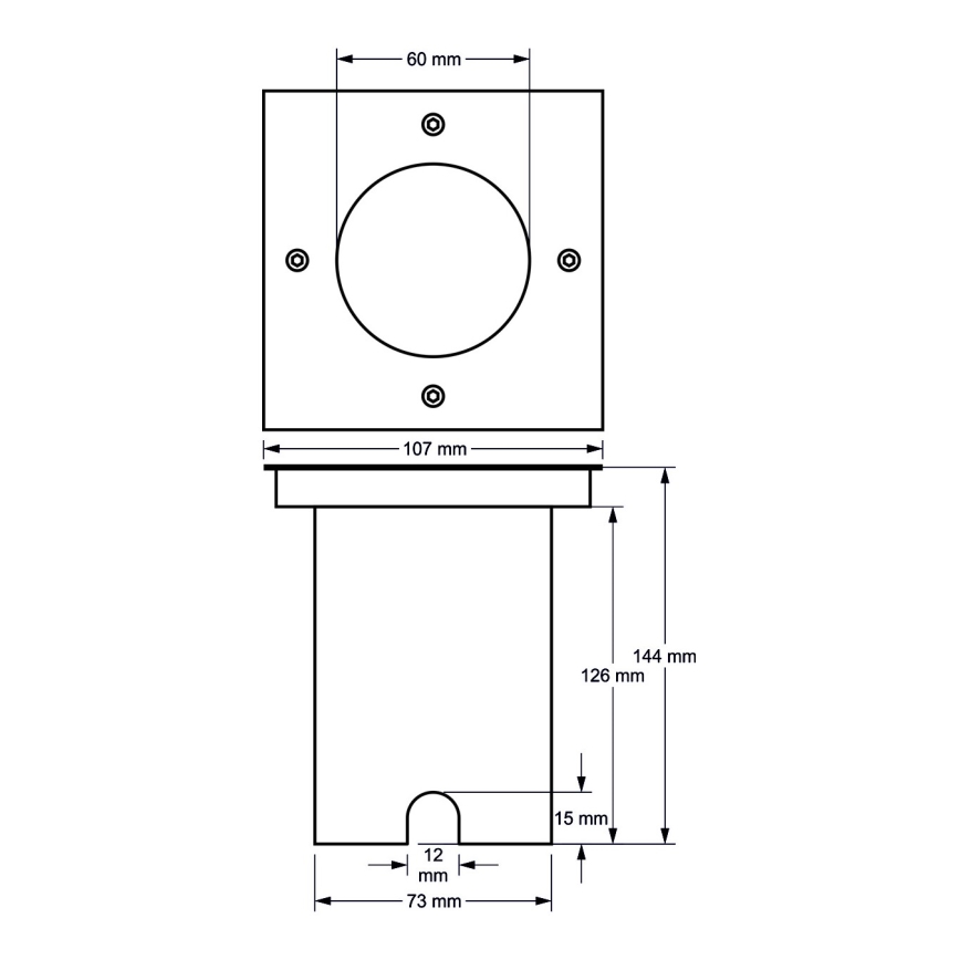 Luce per vialetti d'ingresso 1xGU10/30W/230V IP44 cromo opaco