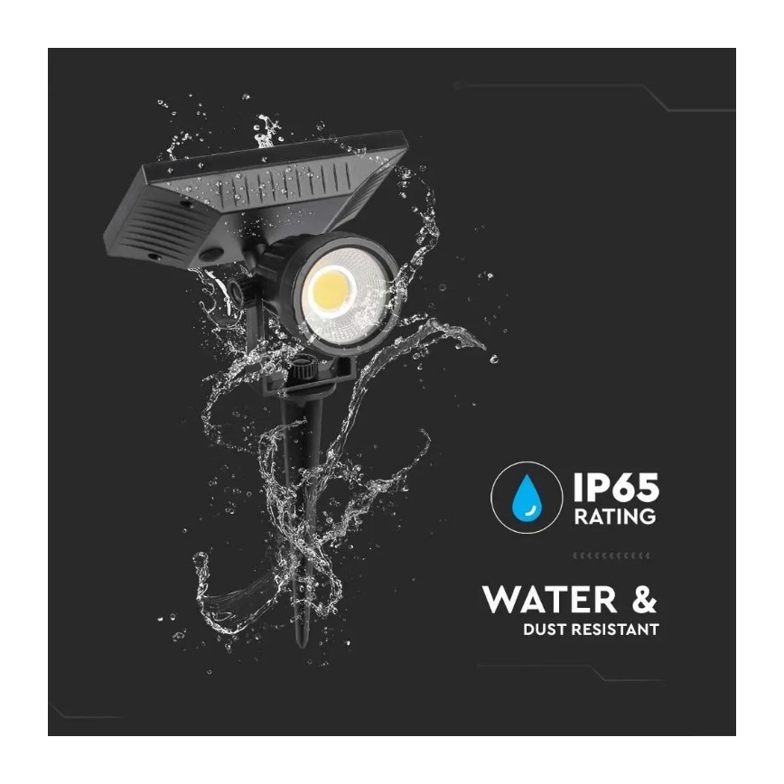 Luce solare LED SPIKE LED/2W/5,5V IP65 4000K