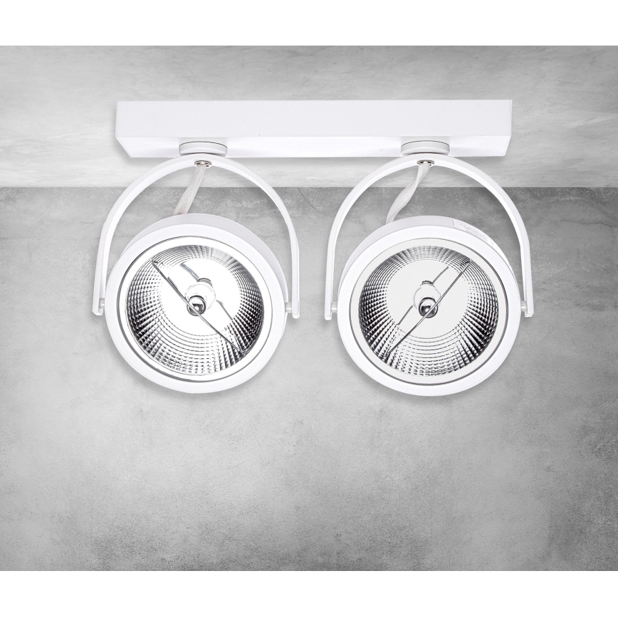 Luce Spot a LED LUGAR 2xAR111 - GU10/25W/230V