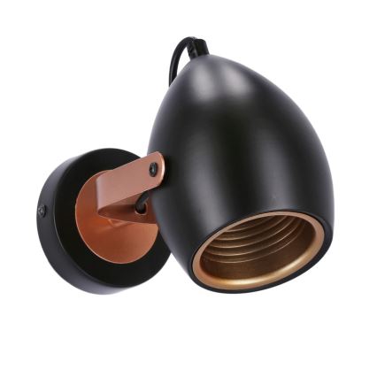 Luce Spot ANICA 1xE14/40W/230V nero/rame