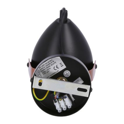 Luce Spot ANICA 1xE14/40W/230V nero/rame