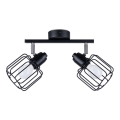 Luce Spot BELUCI 2xE14/40W/230V nero