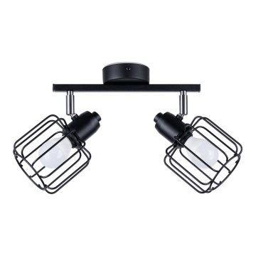 Luce Spot BELUCI 2xE14/40W/230V nero
