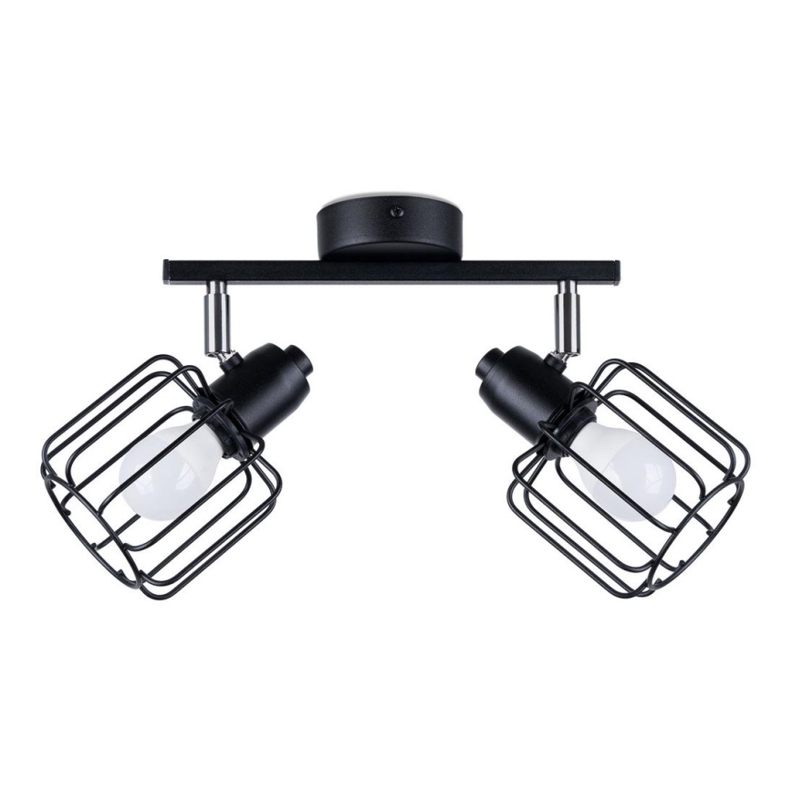 Luce Spot BELUCI 2xE14/40W/230V nero