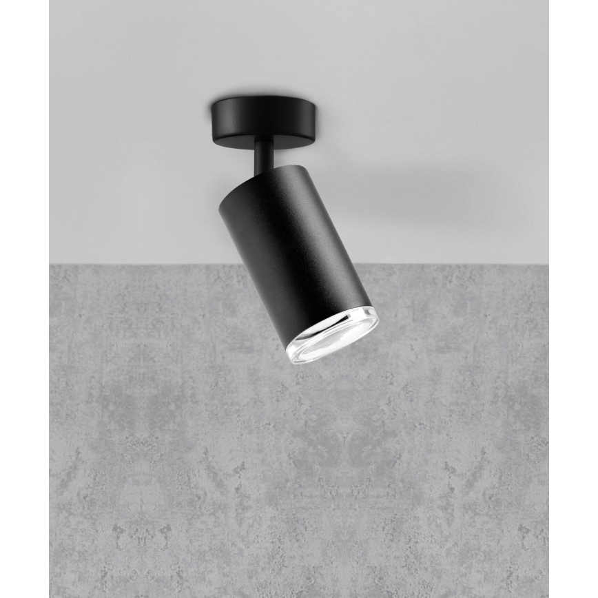 Luce Spot da bagno TURYN 1xGU10/10W/230V IP44 nero
