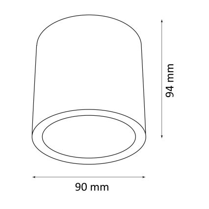 Luce Spot da esterno OHIO 1xGU10/10W/230V IP54 nero
