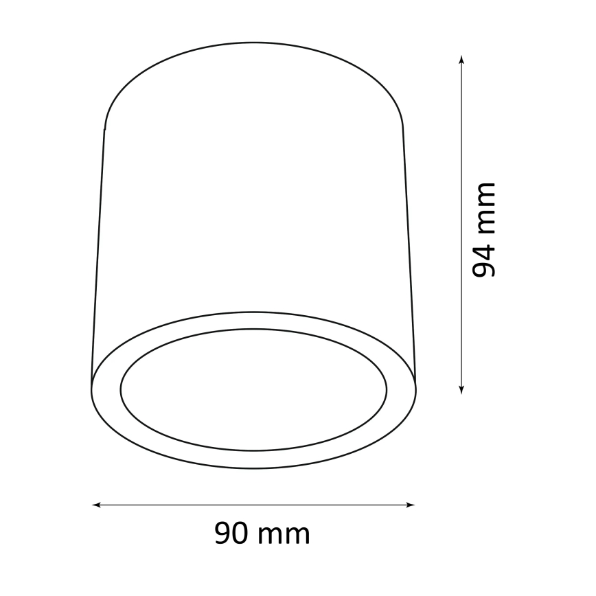 Luce Spot da esterno OHIO 1xGU10/10W/230V IP54 nero