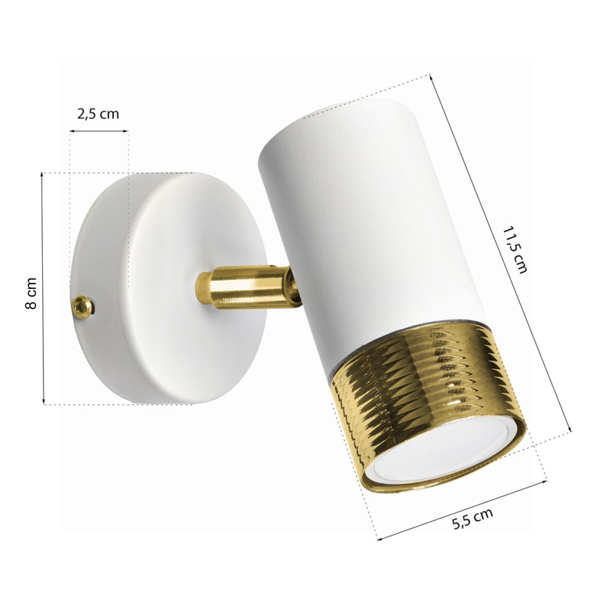 Luce Spot da parete a LED DANI 1xGU10/8W/230V
