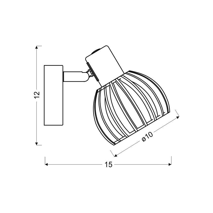 Luce Spot da parete ATARRI 1xE14/25W/230V