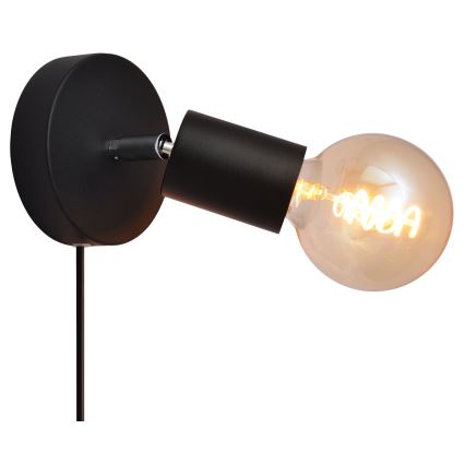 Luce Spot da parete TUNE 1xE27/20W/230V nero