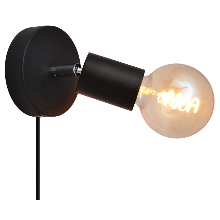 Luce Spot da parete TUNE 1xE27/20W/230V nero