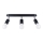 Luce Spot FORNES 3xE27/60W/230V nero