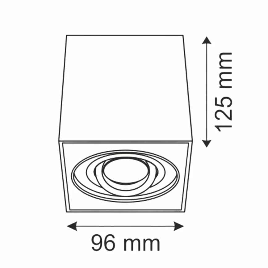 Luce Spot HADAR Q1 1xGU10/10W/230V nero