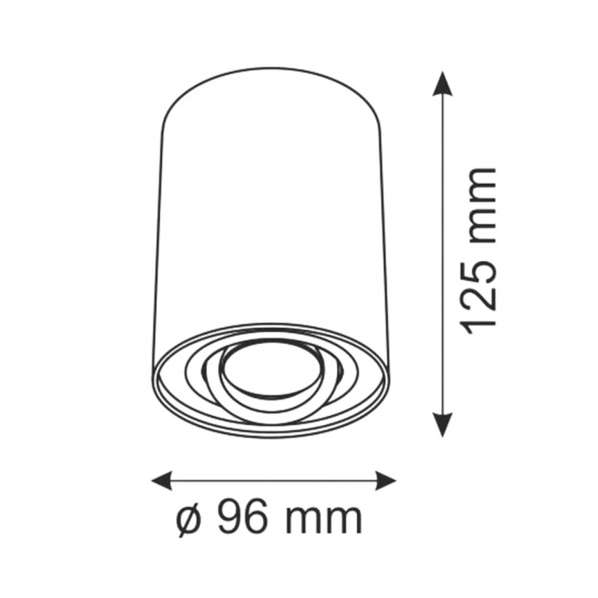 Luce Spot HADAR R1 1xGU10/10W/230V bianco