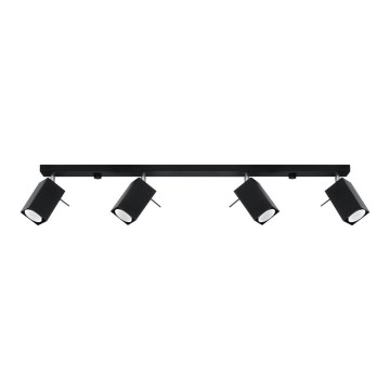 Luce Spot MERIDA 4xGU10/40W/230V nero
