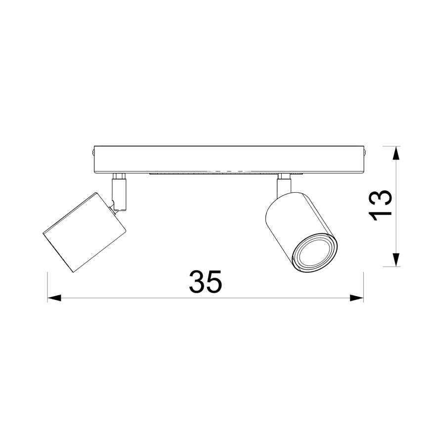 Luce Spot per bambini FUN 3xGU10/8W/230V blu/elefante