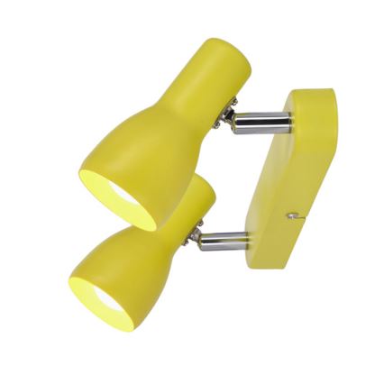 Luce Spot PICARDO 2xE14/40W/230V giallo