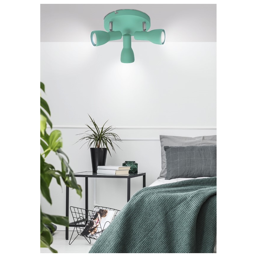 Luce Spot PICARDO 3xE14/40W/230V turchese