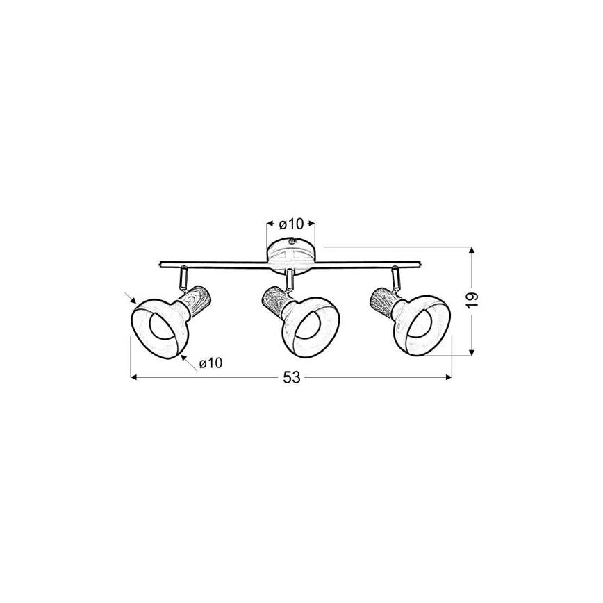 Luce Spot PUERTO 3xE14/40W/230V