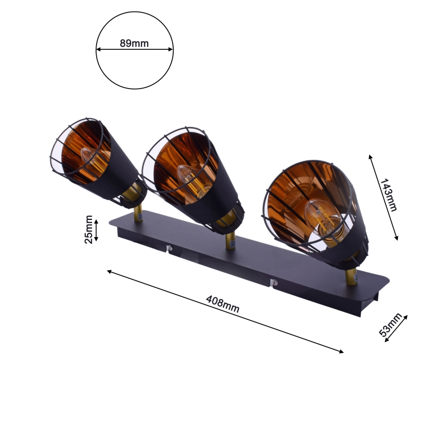 Luce Spot RICK 3xE14/40W/230V