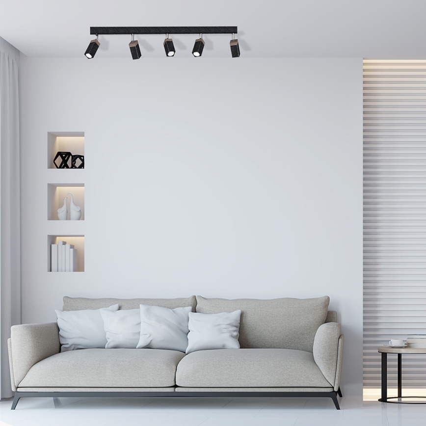 Luce Spot SOLO 5xGU10/MR11/40W/230V nero