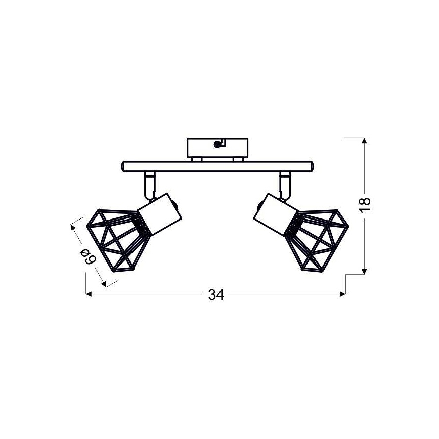 Luce Spot VERVE 2xE14/40W/230V