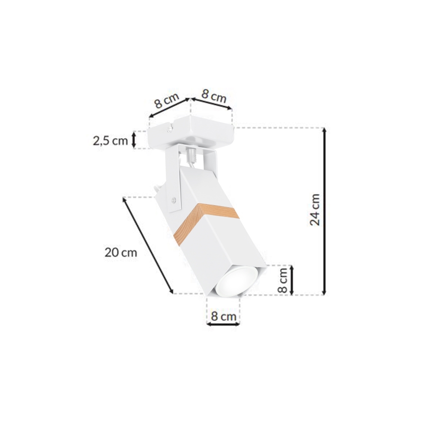 Luce Spot VIDAR 1xGU10/25W/230V