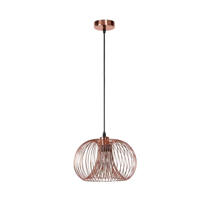 Lucide 02400/30/17 - Hängeleuchte VINTI 1xE27/60W/230V Kupfer