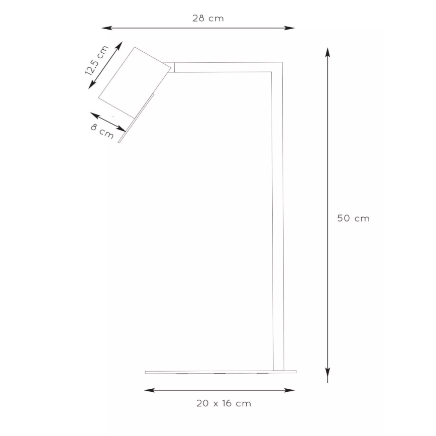 Lucide 03525/01/30 - Tischlampe LESLEY 1xGU10/35W/230V