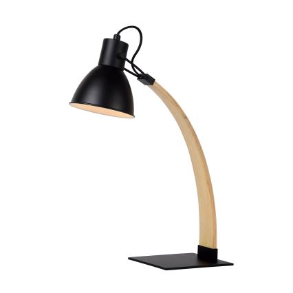 Lucide 03613/01/30 - Lampada da tavolo CURF 1xE27/60W/230V nero